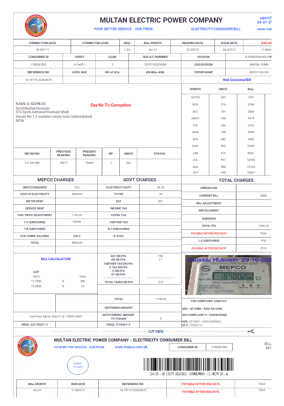  Minol USA business utility bill 
